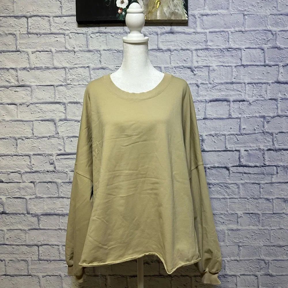 Lululemon all yours cropped crew sweater size 18